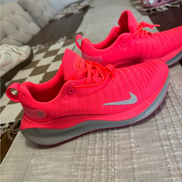 Nike Hot Pink Running Shoes with Silver Swoosh - Picture 1 of 3